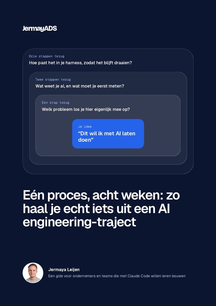 Omslag van de gids Eén proces, acht weken